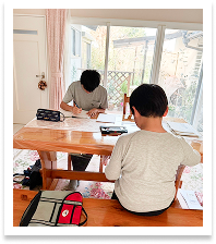 学習している様子